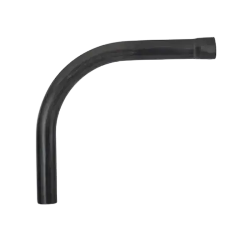 Solvent-bonded, socket-type U-PVC, 90° long elbow (PN16)