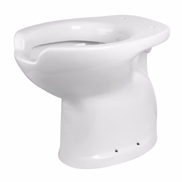 EASY Series ceramic toilet, 49 cm high, with front opening and floor drain